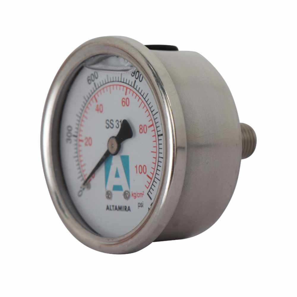 Manómetro de glicerina de alta presión 1500, 3000 y 6000 PSI uso
